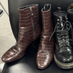 Ankle boots burgundy- ZARA - used like new